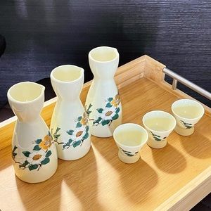 Beautiful Sake Set of three